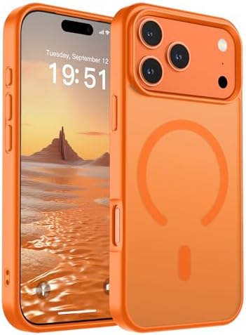 SUPFINE Magnetic for iPhone 12 Mini Case & iPhone 13 Mini Case  Compatible with MagSafe   Military Grade Drop Protection  Slim Translucent Matte Shockproof Phone Cover Black