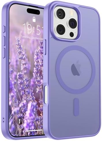 SUPFINE Magnetic for iPhone 12 Mini Case & iPhone 13 Mini Case  Compatible with MagSafe   Military Grade Drop Protection  Slim Translucent Matte Shockproof Phone Cover Black