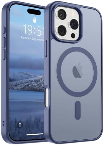 SUPFINE Magnetic for iPhone 12 Mini Case & iPhone 13 Mini Case  Compatible with MagSafe   Military Grade Drop Protection  Slim Translucent Matte Shockproof Phone Cover Black