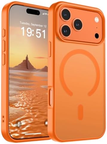 SUPFINE Magnetic for iPhone 12 Mini Case & iPhone 13 Mini Case  Compatible with MagSafe   Military Grade Drop Protection  Slim Translucent Matte Shockproof Phone Cover Black