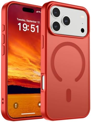 SUPFINE Magnetic for iPhone 12 Mini Case & iPhone 13 Mini Case  Compatible with MagSafe   Military Grade Drop Protection  Slim Translucent Matte Shockproof Phone Cover Black