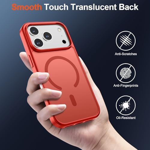 SUPFINE Magnetic for iPhone 12 Mini Case & iPhone 13 Mini Case  Compatible with MagSafe   Military Grade Drop Protection  Slim Translucent Matte Shockproof Phone Cover Black
