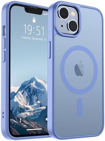 SUPFINE Magnetic for iPhone 12 Mini Case & iPhone 13 Mini Case  Compatible with MagSafe   Military Grade Drop Protection  Slim Translucent Matte Shockproof Phone Cover Black