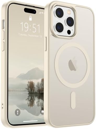 SUPFINE Magnetic for iPhone 12 Mini Case & iPhone 13 Mini Case  Compatible with MagSafe   Military Grade Drop Protection  Slim Translucent Matte Shockproof Phone Cover Black