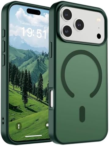 SUPFINE Magnetic for iPhone 12 Mini Case & iPhone 13 Mini Case  Compatible with MagSafe   Military Grade Drop Protection  Slim Translucent Matte Shockproof Phone Cover Black