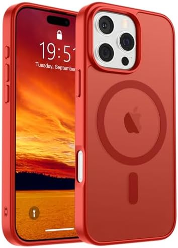 SUPFINE Magnetic for iPhone 12 Mini Case & iPhone 13 Mini Case  Compatible with MagSafe   Military Grade Drop Protection  Slim Translucent Matte Shockproof Phone Cover Black