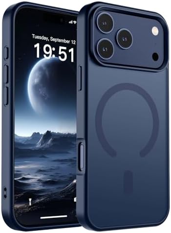 SUPFINE Magnetic for iPhone 12 Mini Case & iPhone 13 Mini Case  Compatible with MagSafe   Military Grade Drop Protection  Slim Translucent Matte Shockproof Phone Cover Black