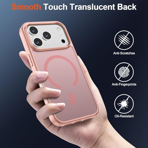 SUPFINE Magnetic for iPhone 12 Mini Case & iPhone 13 Mini Case  Compatible with MagSafe   Military Grade Drop Protection  Slim Translucent Matte Shockproof Phone Cover Black