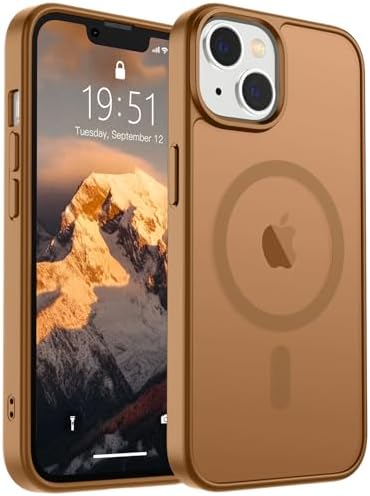 SUPFINE Magnetic for iPhone 12 Mini Case & iPhone 13 Mini Case  Compatible with MagSafe   Military Grade Drop Protection  Slim Translucent Matte Shockproof Phone Cover Black