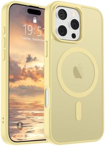 SUPFINE Magnetic for iPhone 12 Mini Case & iPhone 13 Mini Case  Compatible with MagSafe   Military Grade Drop Protection  Slim Translucent Matte Shockproof Phone Cover Black