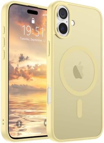 SUPFINE Magnetic for iPhone 12 Mini Case & iPhone 13 Mini Case  Compatible with MagSafe   Military Grade Drop Protection  Slim Translucent Matte Shockproof Phone Cover Black