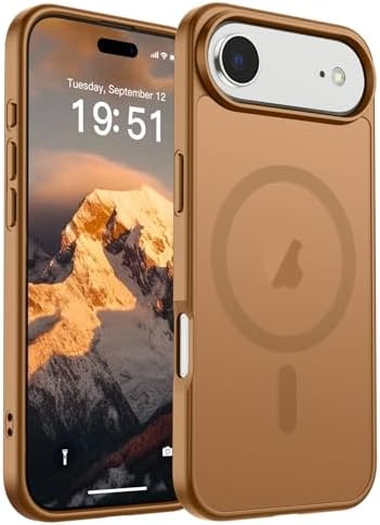 SUPFINE Magnetic for iPhone 12 Mini Case & iPhone 13 Mini Case  Compatible with MagSafe   Military Grade Drop Protection  Slim Translucent Matte Shockproof Phone Cover Black