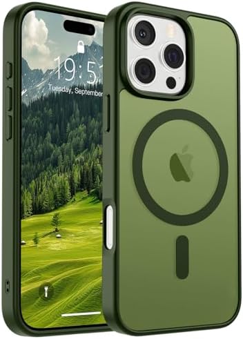 SUPFINE Magnetic for iPhone 12 Mini Case & iPhone 13 Mini Case  Compatible with MagSafe   Military Grade Drop Protection  Slim Translucent Matte Shockproof Phone Cover Black