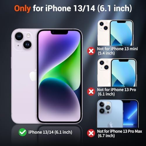 SUPFINE Magnetic for iPhone 12 Mini Case & iPhone 13 Mini Case  Compatible with MagSafe   Military Grade Drop Protection  Slim Translucent Matte Shockproof Phone Cover Black