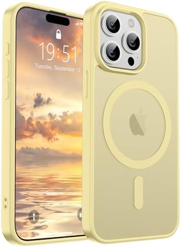 SUPFINE Magnetic for iPhone 12 Mini Case & iPhone 13 Mini Case  Compatible with MagSafe   Military Grade Drop Protection  Slim Translucent Matte Shockproof Phone Cover Black