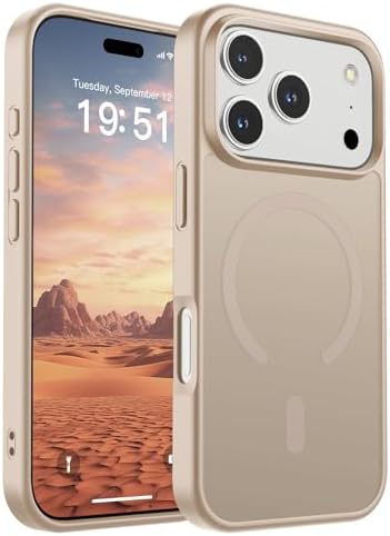 SUPFINE Magnetic for iPhone 12 Mini Case & iPhone 13 Mini Case  Compatible with MagSafe   Military Grade Drop Protection  Slim Translucent Matte Shockproof Phone Cover Black