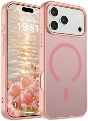 SUPFINE Magnetic for iPhone 12 Mini Case & iPhone 13 Mini Case  Compatible with MagSafe   Military Grade Drop Protection  Slim Translucent Matte Shockproof Phone Cover Black