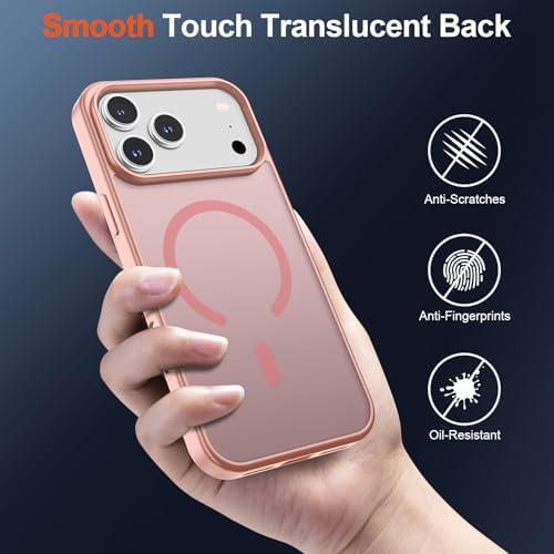 SUPFINE Magnetic for iPhone 12 Mini Case & iPhone 13 Mini Case  Compatible with MagSafe   Military Grade Drop Protection  Slim Translucent Matte Shockproof Phone Cover Black
