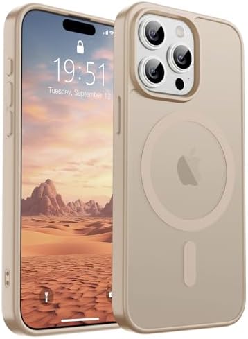 SUPFINE Magnetic for iPhone 12 Mini Case & iPhone 13 Mini Case  Compatible with MagSafe   Military Grade Drop Protection  Slim Translucent Matte Shockproof Phone Cover Black