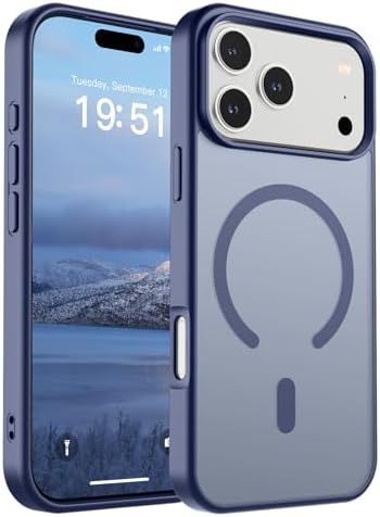 SUPFINE Magnetic for iPhone 12 Mini Case & iPhone 13 Mini Case  Compatible with MagSafe   Military Grade Drop Protection  Slim Translucent Matte Shockproof Phone Cover Black