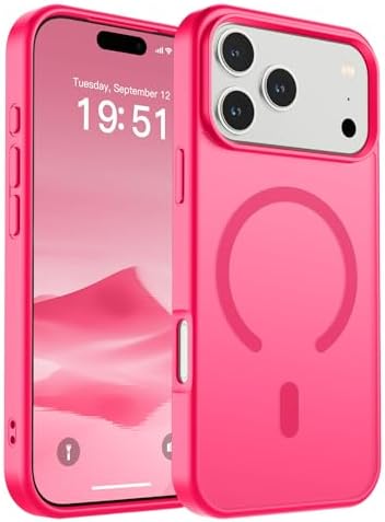 SUPFINE Magnetic for iPhone 12 Mini Case & iPhone 13 Mini Case  Compatible with MagSafe   Military Grade Drop Protection  Slim Translucent Matte Shockproof Phone Cover Black