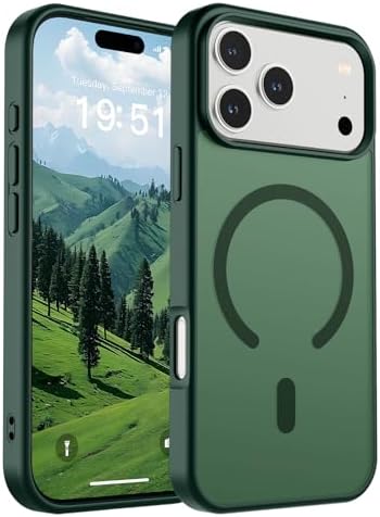 SUPFINE Magnetic for iPhone 12 Mini Case & iPhone 13 Mini Case  Compatible with MagSafe   Military Grade Drop Protection  Slim Translucent Matte Shockproof Phone Cover Black