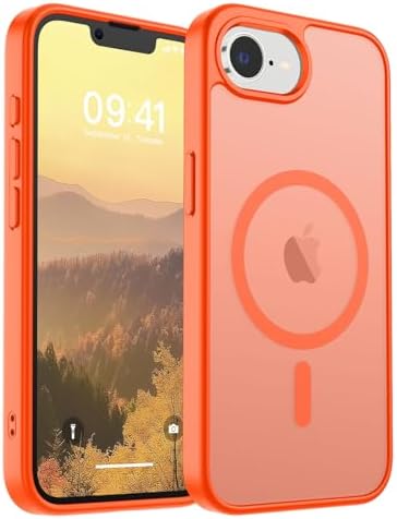 SUPFINE Magnetic for iPhone 12 Mini Case & iPhone 13 Mini Case  Compatible with MagSafe   Military Grade Drop Protection  Slim Translucent Matte Shockproof Phone Cover Black