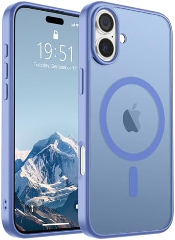 SUPFINE Magnetic for iPhone 12 Mini Case & iPhone 13 Mini Case  Compatible with MagSafe   Military Grade Drop Protection  Slim Translucent Matte Shockproof Phone Cover Black