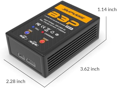 SUPULSE RC Battery Charger 25W 2S 3S Lipo Charger AC 7 4 11 1V LiPo Battery Charger Upgrade Version Compact Charger Faster Quick Charge RC Balance Charger