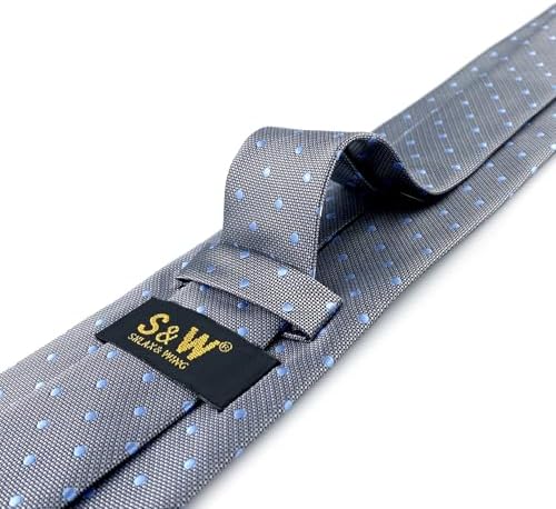S&W SHLAX&WING Corbata para hombre Dotty Lazos Verde Azul Púrpura Tejidos para Fiesta Boda