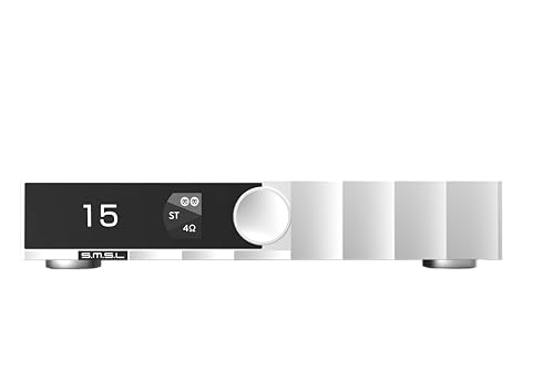 S M S L PA400 GaN Power Amplifier with Infineon GaN Transistor & TI PGA2311  Stereo/Mono Bridge Mode  Ultra Low Distortion  Fit for Hi Fi/Home Theater