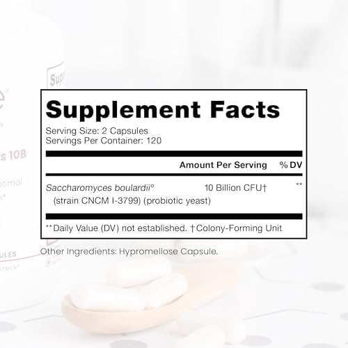 Saccharomyces Boulardii Probiotics 10 Billion CFU   Made in USA   No Fillers  Patented Strain  Lynside CNCM I 3799 Probiotics for Men and Women   Pure TheraPro Rx   240 Capsules