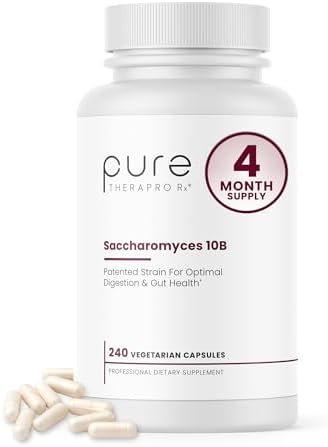 Saccharomyces Boulardii Probiotics 10 Billion CFU   Made in USA   No Fillers  Patented Strain  Lynside CNCM I 3799 Probiotics for Men and Women   Pure TheraPro Rx   240 Capsules