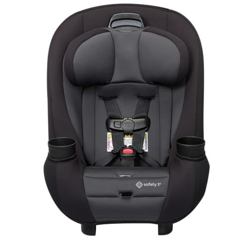 Safety 1st Ellaris 3 in 1 Convertible Car Seat  Slim Fit Design  Rear & Forward Facing  5 Position Headrest  3 Across Fit  Travel Friendly with Machine Washable Seat Pad  Smokey Haze