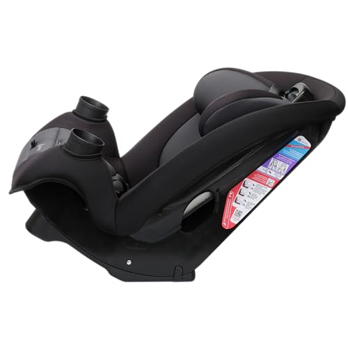 Safety 1st Ellaris 3 in 1 Convertible Car Seat  Slim Fit Design  Rear & Forward Facing  5 Position Headrest  3 Across Fit  Travel Friendly with Machine Washable Seat Pad  Smokey Haze
