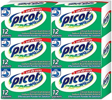 Sal de Uvas PIcot  Effervescent Powder Solution  Antacid  0 17 Oz  6 Pack of 12 Packets  6 Boxes