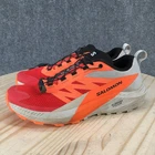 Salomon Sense Ride 5 Shoes Mens 10 All Terrain Runing Sneakers 470462 Red Orange
