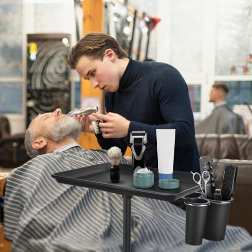 Salon Tray Cart  Metal Tattoo Tray with Tool Holder  Service Rolling Tray Adjustable Height  Storage Tray Trolley for Salon Spa Dental Use  Rolling Tray Cart