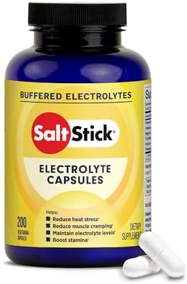 SaltStick Electrolyte Capsules with Vitamin D   Salt Pills with Electrolytes for Running  Endurance Sports Nutrition  Running Supplements   100 Count Electrolyte Pills
