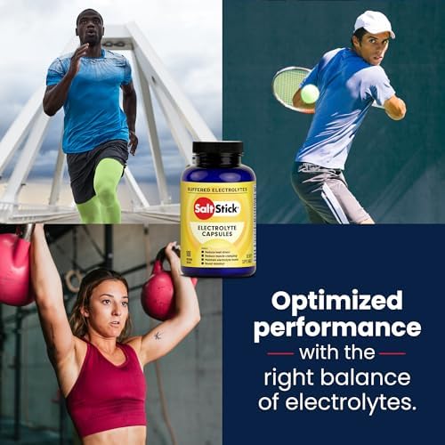SaltStick Electrolyte Capsules with Vitamin D   200 Count   Salt Pills with Electrolytes for Sports Nutrition  Running Supplements  Electrolyte Pills   200 Count