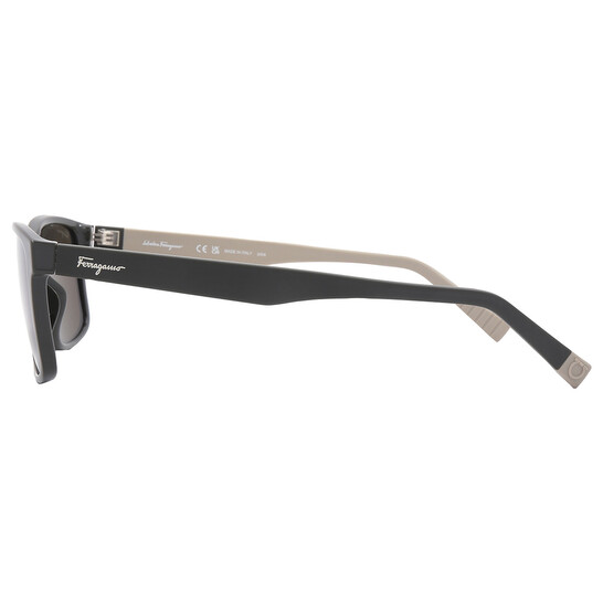 Salvatore Dark Grey Rectangular Men s Sunglasses
