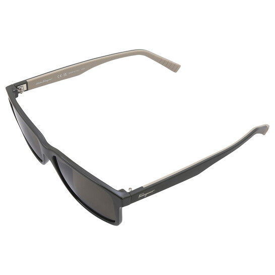 Salvatore Dark Grey Rectangular Men s Sunglasses