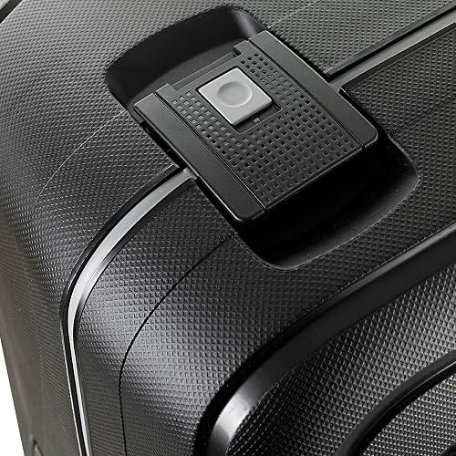 Samsonite 49308 1041 SCure 28 Inch Zipperless Spinner Luggage   Black Bundle w/Deco Gear Luggage Accessory Kit  10 Item 