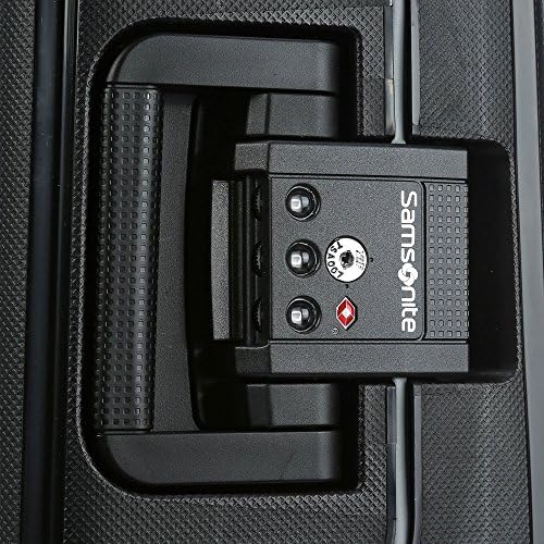 Samsonite 49308 1041 SCure 28 Inch Zipperless Spinner Luggage   Black Bundle w/Deco Gear Luggage Accessory Kit  10 Item 