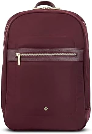 Samsonite Mobile Solutions 2 Essential Backpack   Work & Commuter Backpack with Padded Laptop Compartment  Front Zip Pocket with Key Leash  Water Bottle Sleeve  StackIt  Strap   Black