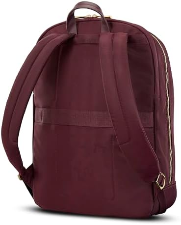 Samsonite Mobile Solutions 2 Essential Backpack   Work & Commuter Backpack with Padded Laptop Compartment  Front Zip Pocket with Key Leash  Water Bottle Sleeve  StackIt  Strap   Black