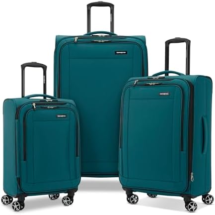 Samsonite Saire LTE Softside Expandable Luggage with Spinners   Olive Green   3PC  CO/MED/LG 