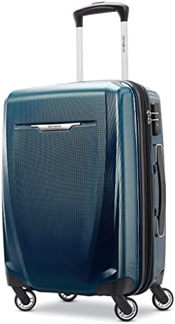 Samsonite Winfield 3 DLX Hardside Expandable Luggage with Spinners  Black  3 Piece Set  20/25/28 