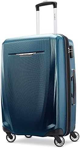 Samsonite Winfield 3 DLX Hardside Expandable Luggage with Spinners  Black  3 Piece Set  20/25/28 