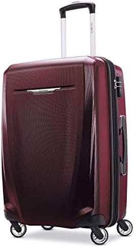 Samsonite Winfield 3 DLX Hardside Expandable Luggage with Spinners  Black  3 Piece Set  20/25/28 